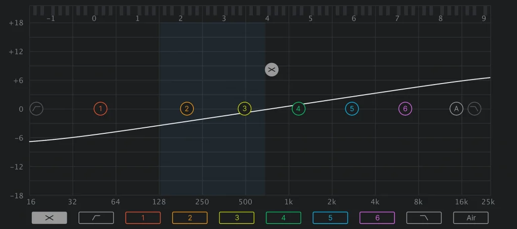 Auto-Tune Vocal EQ Tilt Control interface