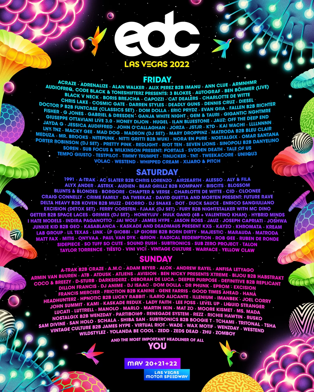 EDC Las Vega 2022 poster