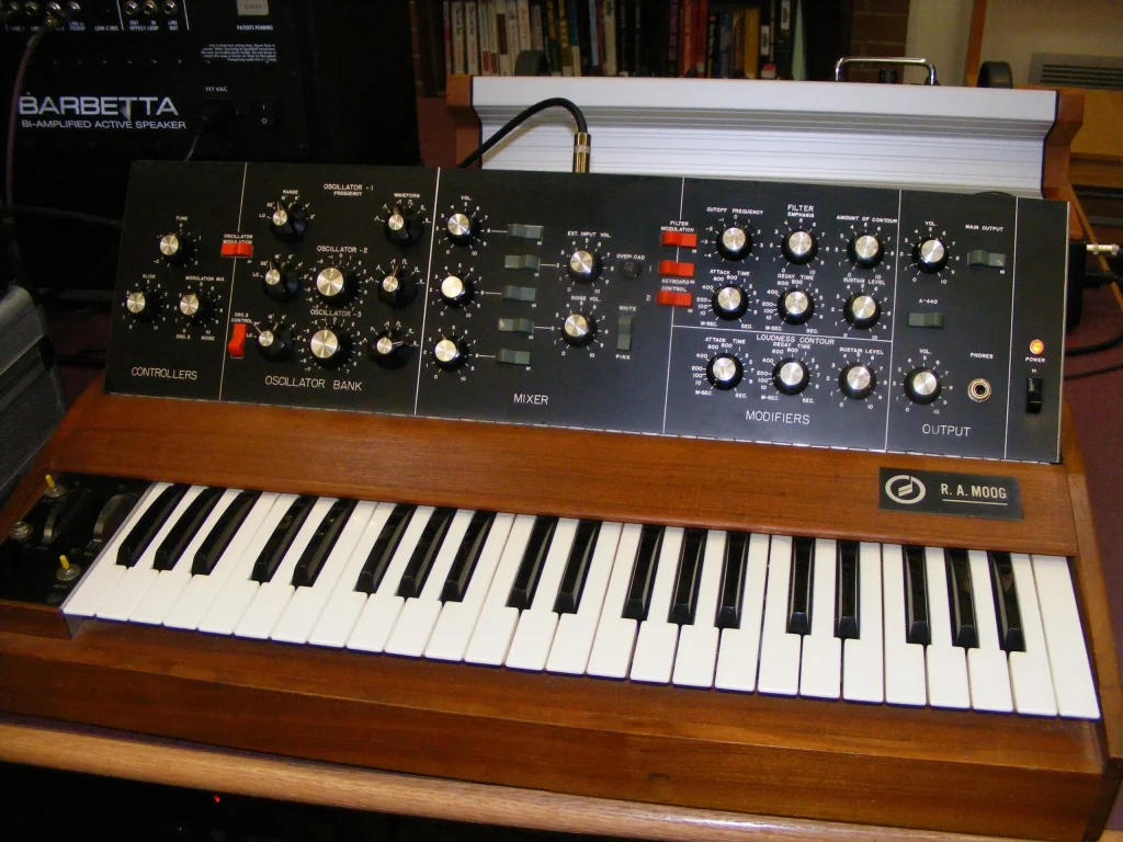 R.A Moog synthesizer