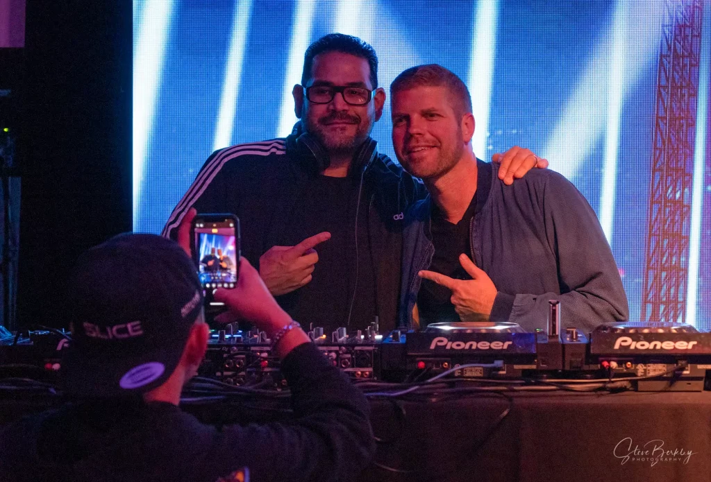 Two men posing for a photo