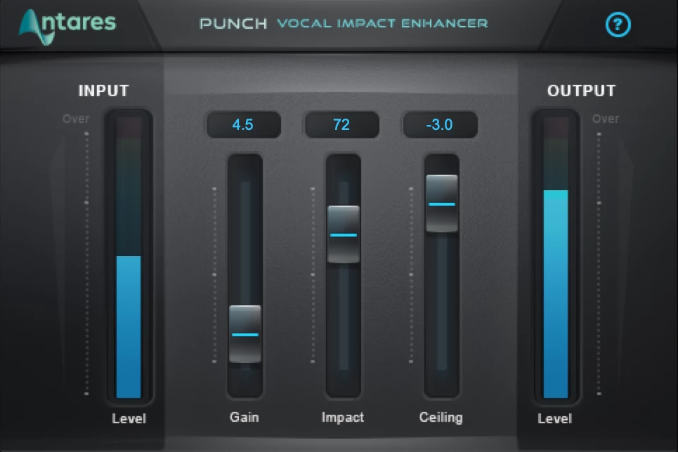 Punch vocal impact enhancer settings