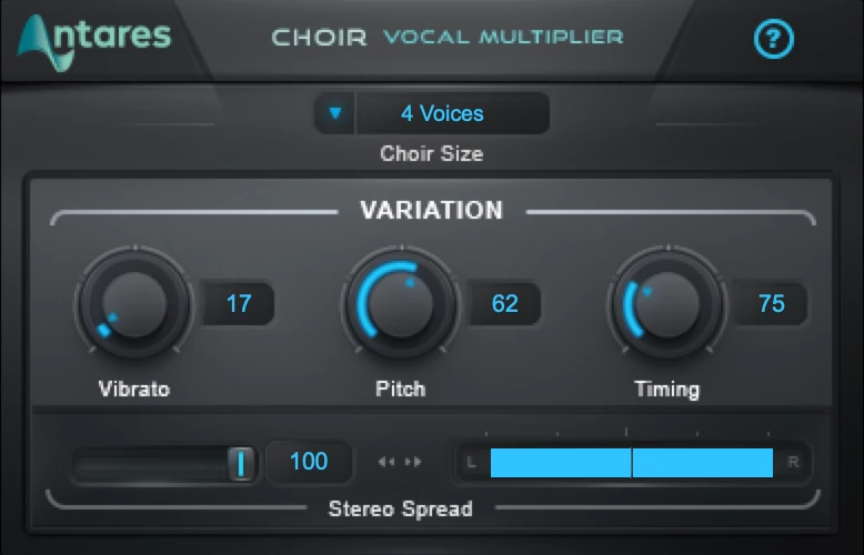 Choir vocal multiplier settings