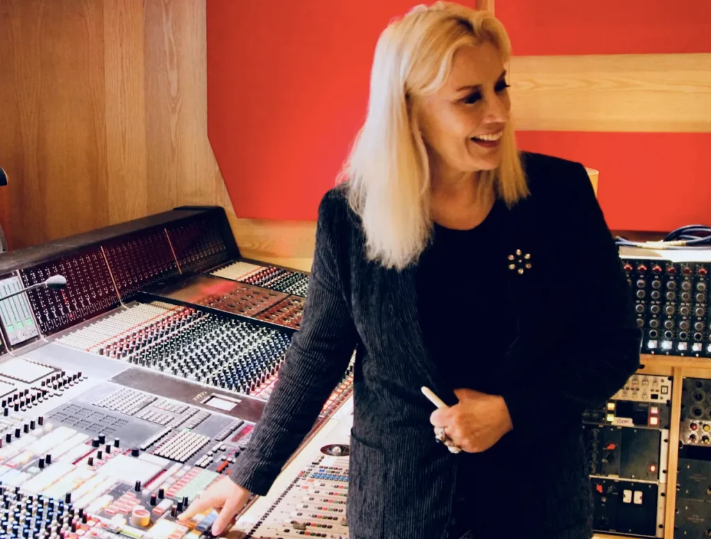 Sylvia Massy in a studio