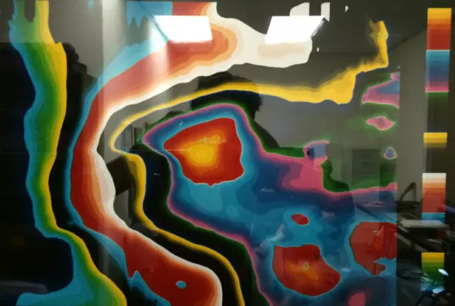 A subsurface map of one geologic strata