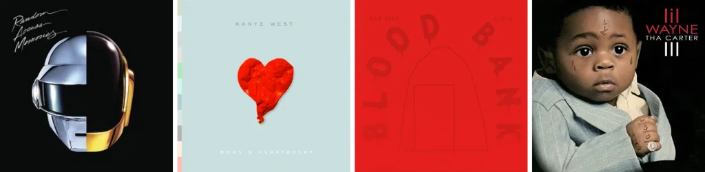 A composite of different records that uses Auto-Tune