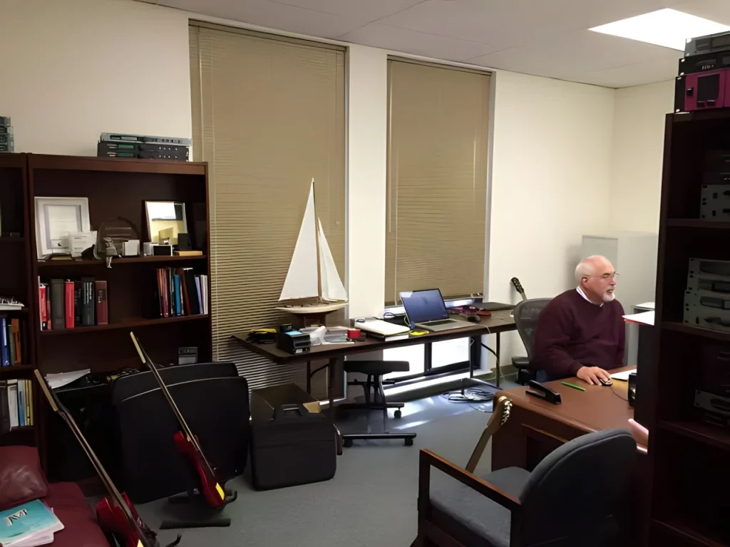 Hildebrand at his Scotts Valley, California office