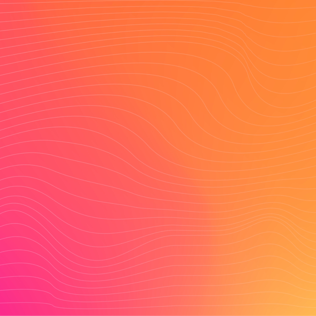 Red to Orange ombre wave background