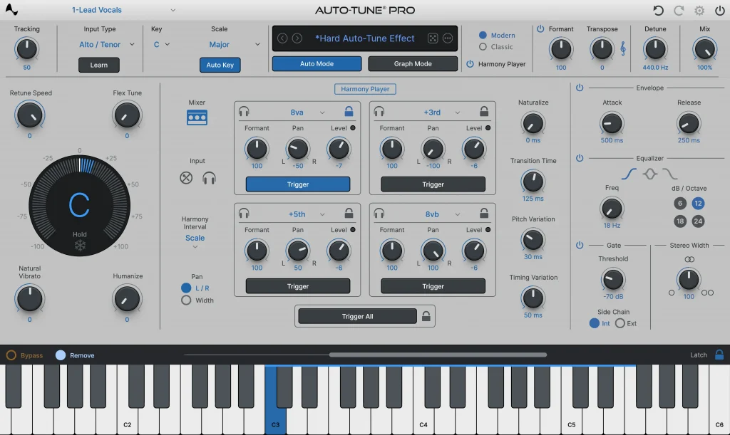Auto-Tune Pro 11 Smart MIDI Mapping interface