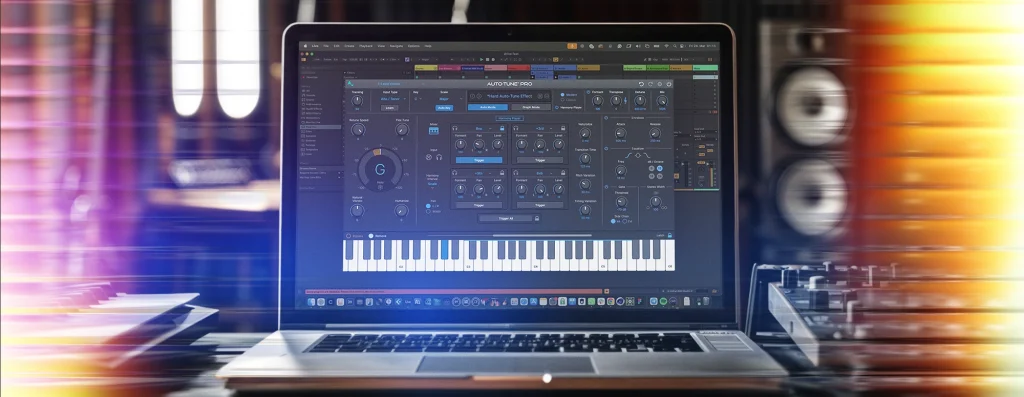 A laptop running AutoTune Pro