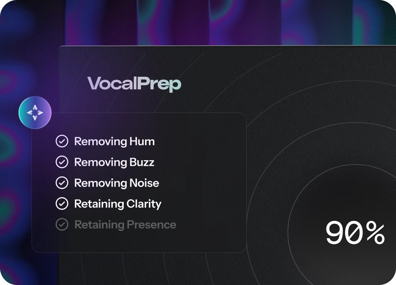Vocal Prep clean up menu