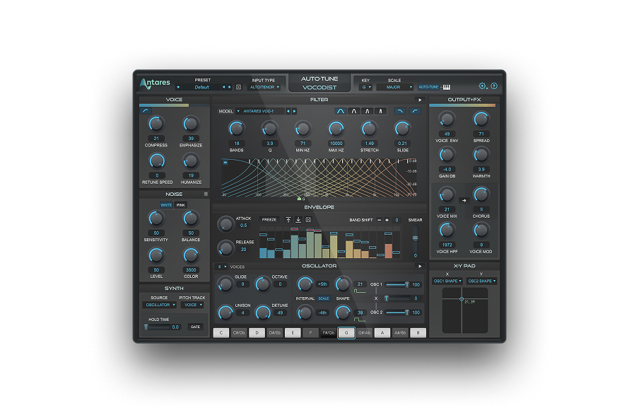Vocodist plugin interface