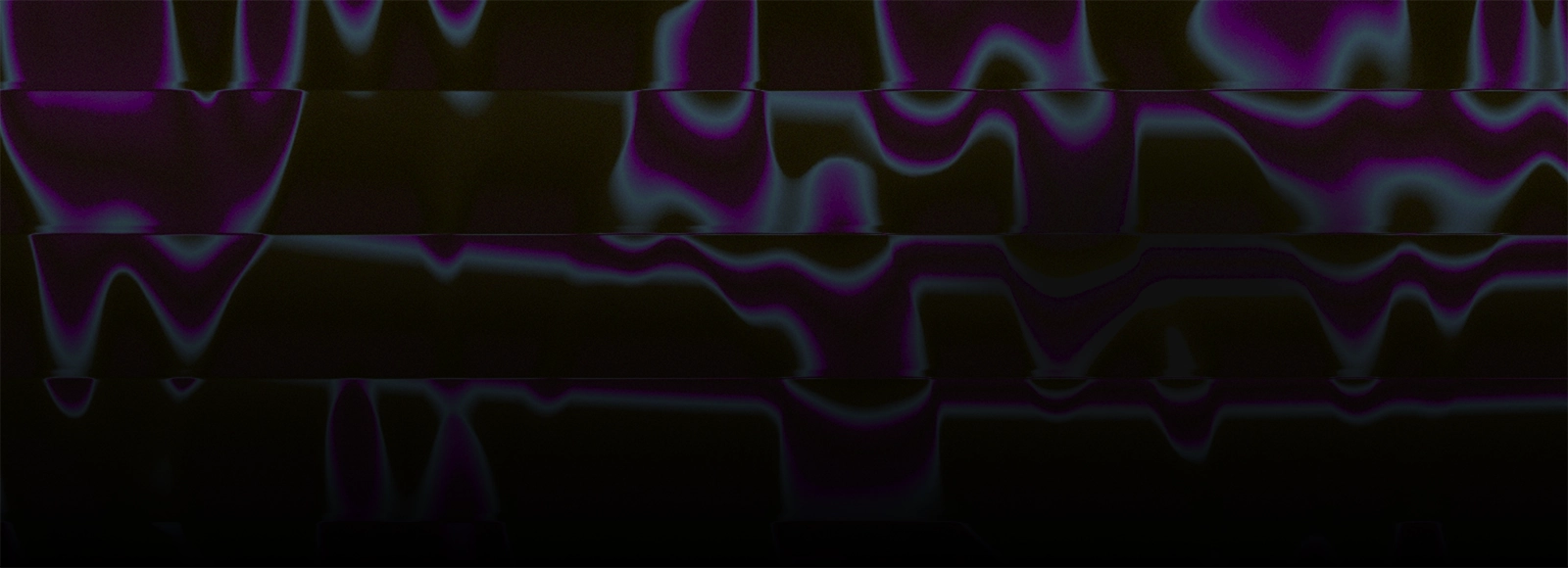 Black background with purple and blue light blobs