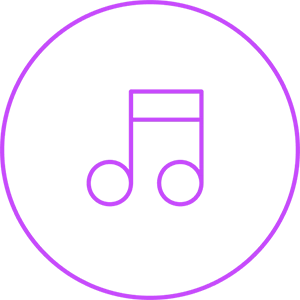 Icon of music note