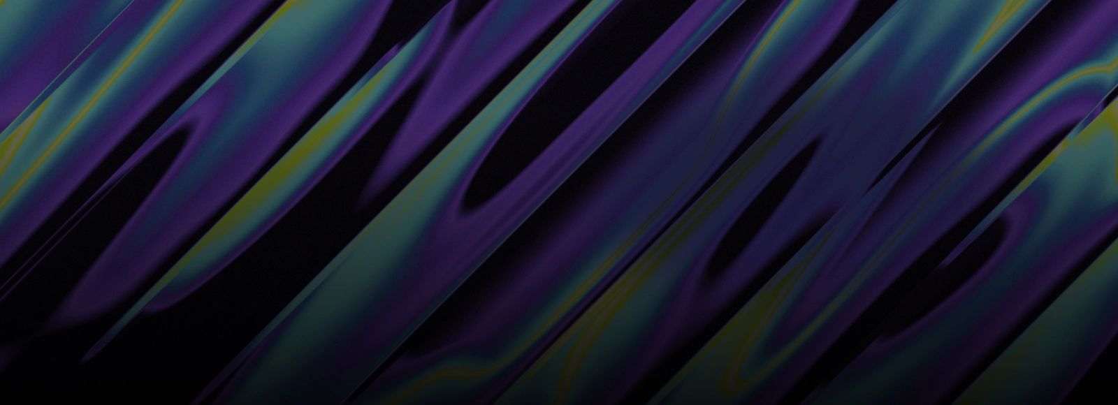 Black background with blue and purple light squiggles
