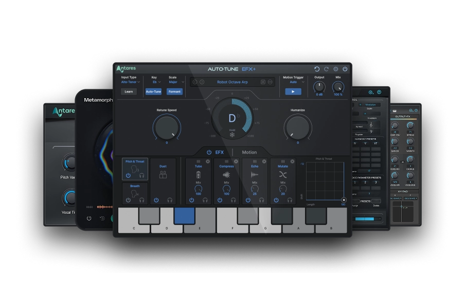Creative Vocal Effect plug-ins stacked interfaces