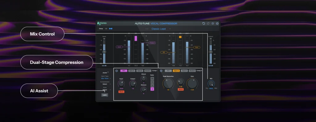 Vocal Compressor info graphic