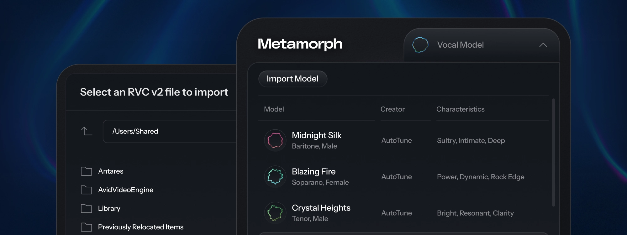 RVC model importing into Metamorph