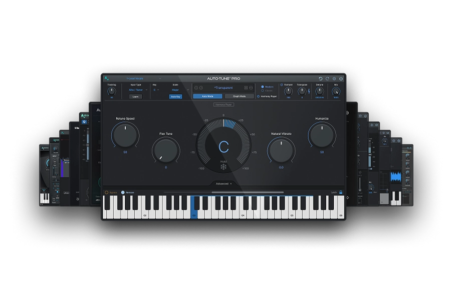 AutoTune Unlimited stacked interfaces with AutoTune 2026 and Metamorph