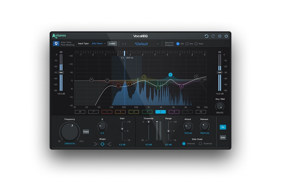 Vocal EQ plugin interface